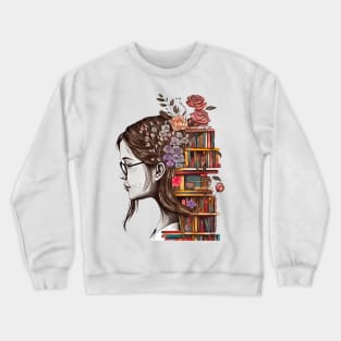 Just a girl who loves books Crewneck Sweatshirt